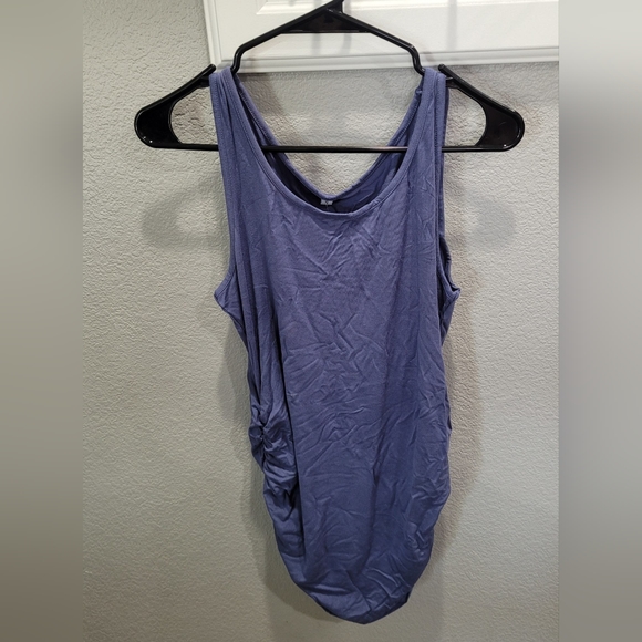 Womens Maternity Side Ruched Tank Top - Picture 6 of 10